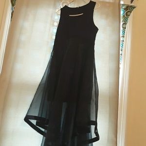 Hi lo taffeta dress